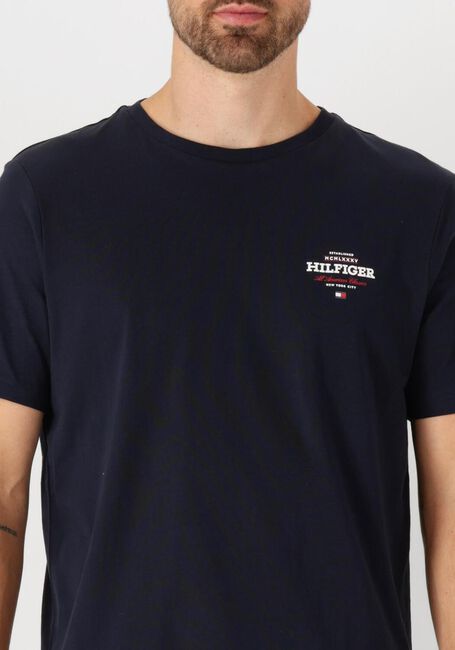 Blauwe TOMMY HILFIGER T-shirt MONOTYPE ALL AMERICAN TEE - large