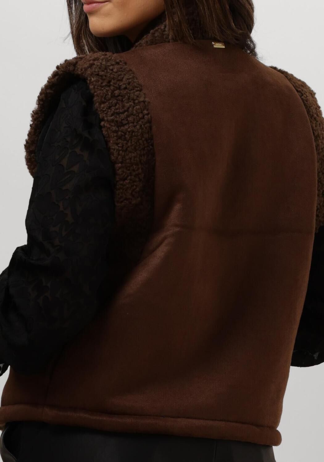 POM AMSTERDAM Dames Blazers Gilet Lammy Brown Bruin