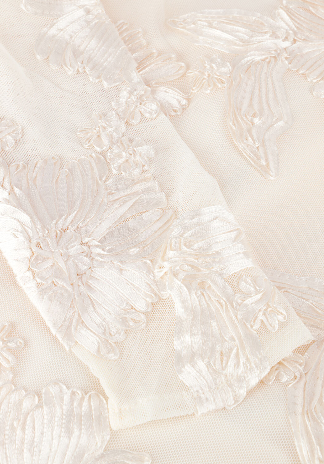 Ecru Y.A.S. Bruidsmode YASFLOREE LS TRAIN DRESS - CELEB - large