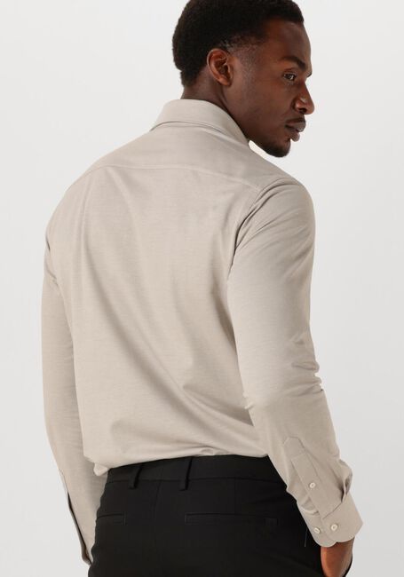 Beige PROFUOMO Klassiek overhemd SHIRT X-CUTAWAY JAPANESE KNITTED - large
