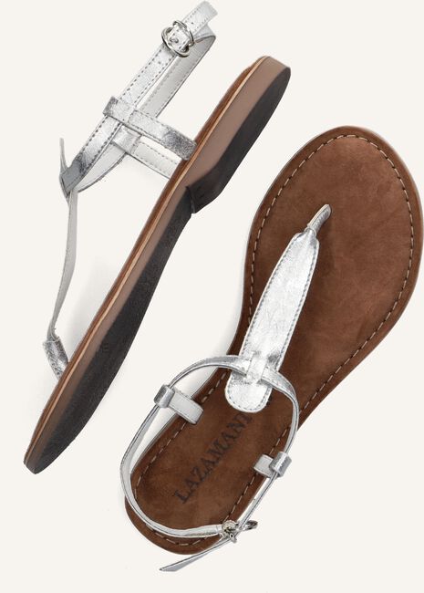 Zilveren LAZAMANI Platte sandalen 75.422 Zilveren LAZAMANI Platte sandalen 75.422 - large