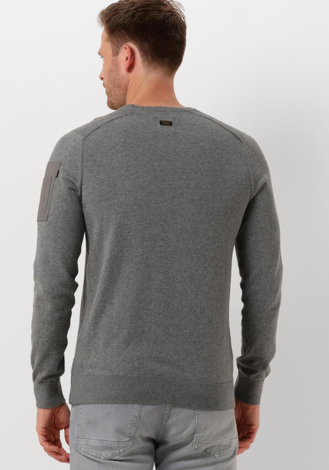 PME LEGEND Heren Truien & Vesten R-neck American Classic Knit Grijs
