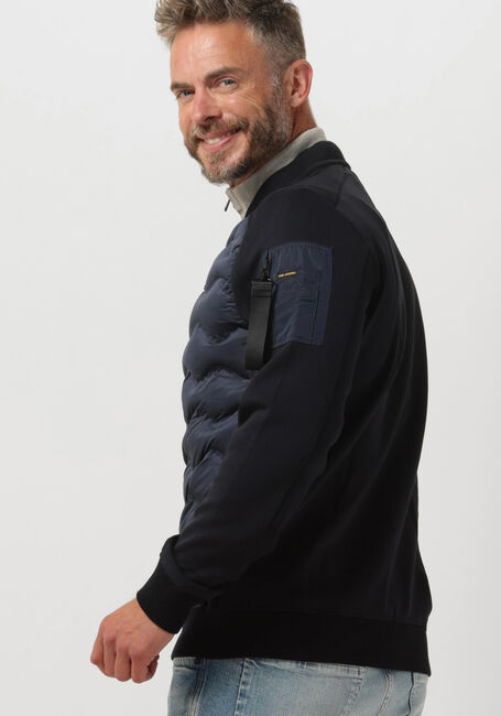 Blauwe PME LEGEND Jack ZIP JACKET TERRY MIXED PADDED NYLON - large