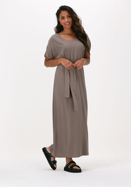 Taupe KNIT-TED Maxi jurk BILLIE - large