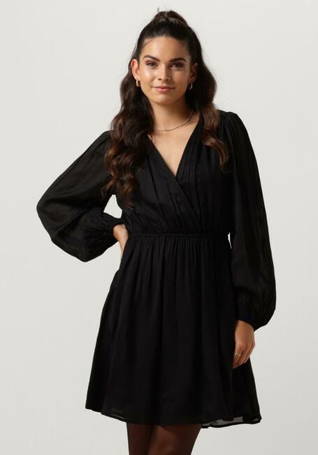 Zwarte SCOTCH & SODA Mini jurk BALLOON SLEEVE MINI DRESS - large