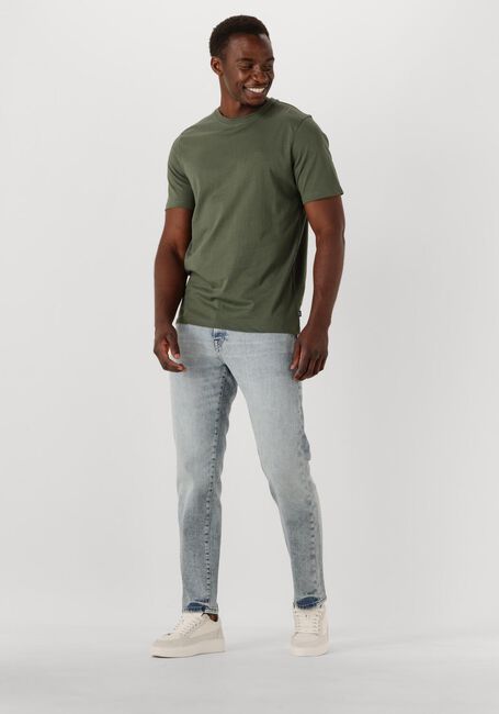 Donkergroene SCOTCH & SODA T-shirt SEASONAL CORE - REGULAR-FIT LOGO T-SHIRT - large