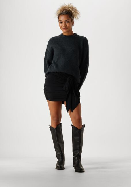 Grijze SECOND FEMALE Trui BROOK KNIT DROP SHOULDER O-NECK - large