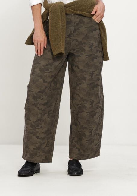 Groene NEO NOIR Wijde broek HAVEN CAMOU JEANS - large