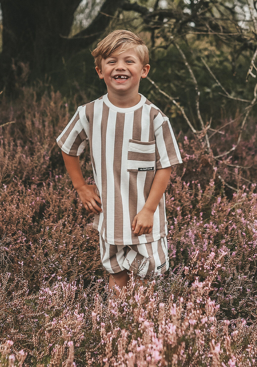 Witte YOUR WISHES Korte broek BOLD STRIPES RELAXED SHORTS - large