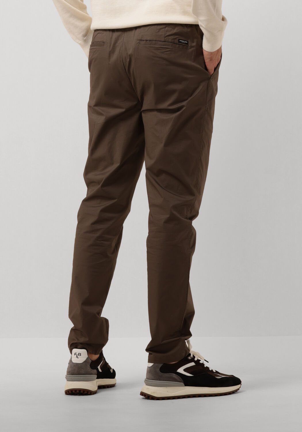 Bruine SCOTCH & SODA Chino RELAXED SLIM-FIT STRETCH POPLIN JOGGER