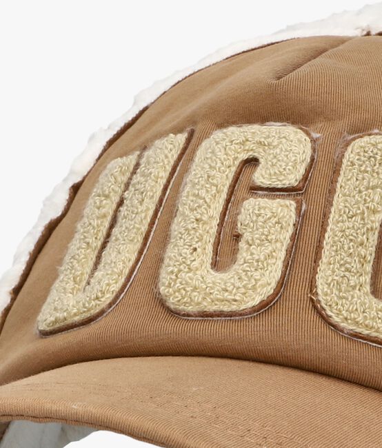 Cognac UGG Pet BONDFED FLEECE BASEBALL CAP - large