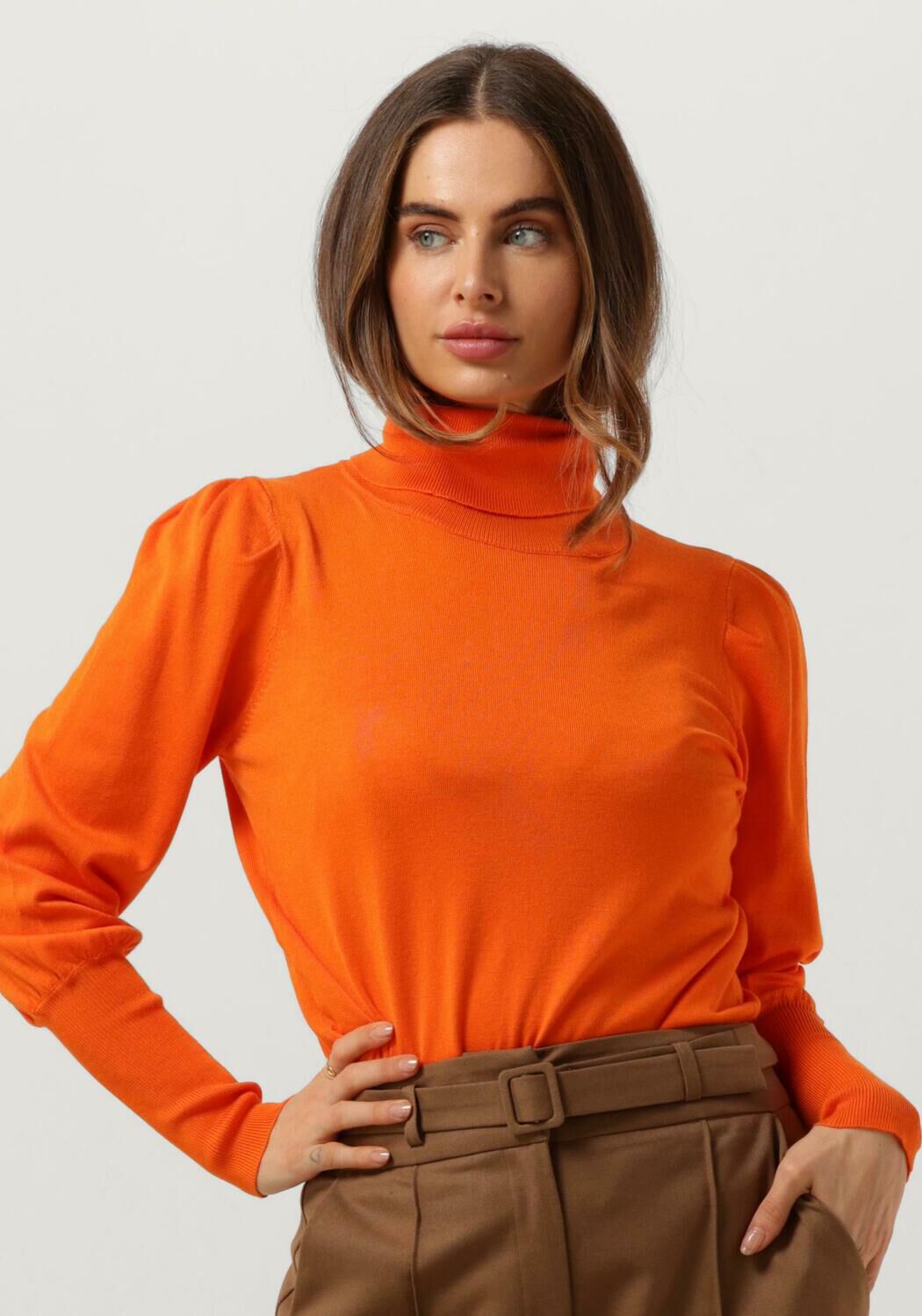 NOTRE-V Dames Truien & Vesten Basic Knit Blouse Oranje