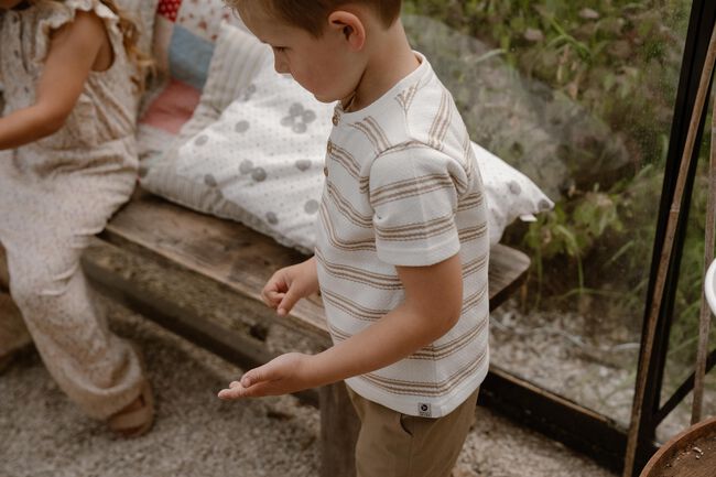 Zand DAILY7 Polo T-SHIRT STRIPE - large