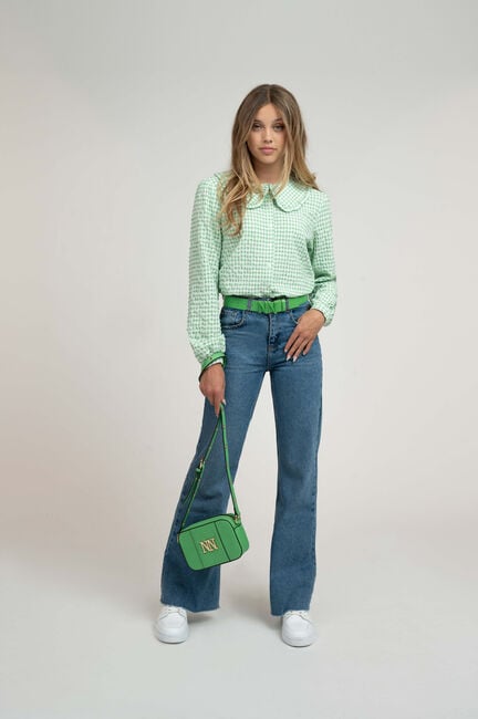 Groene NIK & NIK Blouses RACHEL CHECK BLOUSE - large