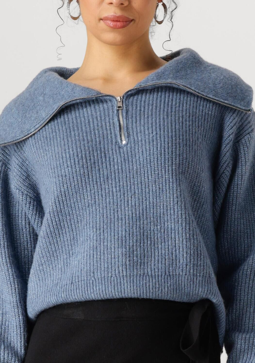 MSCH COPENHAGEN Dames Truien & Vesten Mschgytta Zip Pullover Lichtblauw