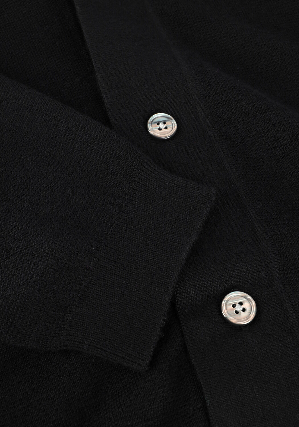 Zwarte SELECTED MEN Truien/vesten LSHTRAY LS KNIT MERINO BUTTEN CARDIGAN - large