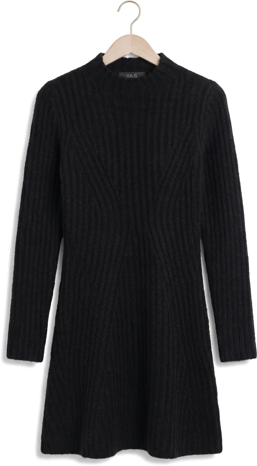 Y.A.S. YAS Dames Jurken Yasdolly Ls Knit Dress Zwart