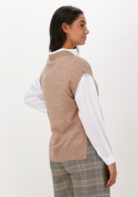 Beige SELECTED FEMME Spencer SLFNOVAH KNIT VEST B - large