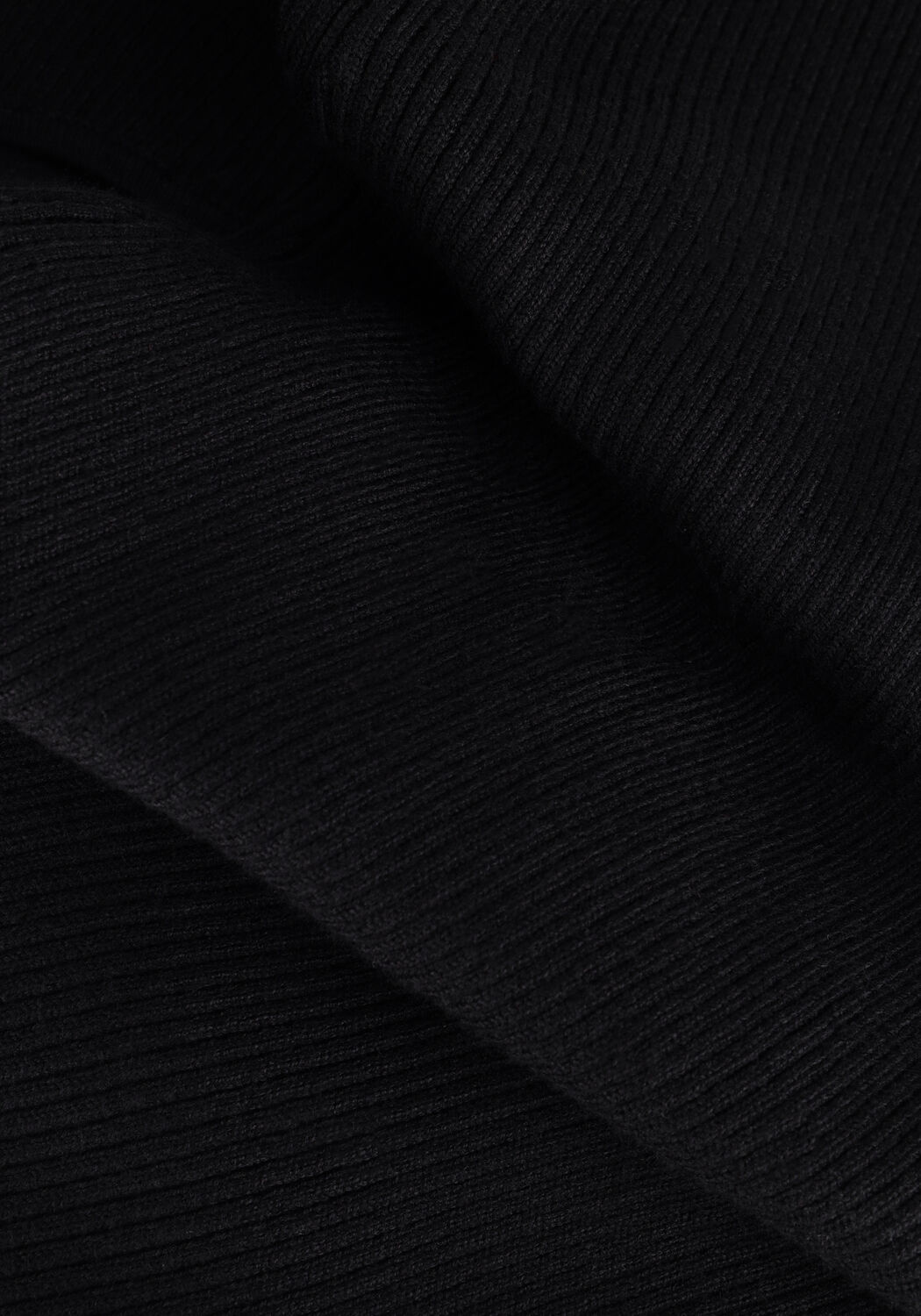 Zwarte Y.A.S. Midi jurk YASKANNA LS MIDI KNIT DRESS - large