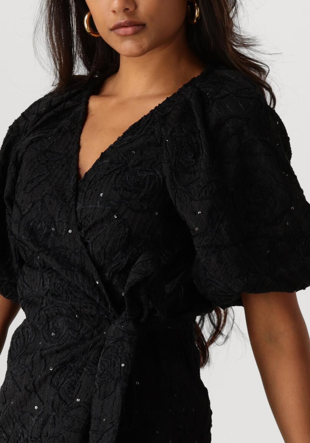 OBJECT Dames Jurken Objfara Re 2 4 Wrap Dress Zwart