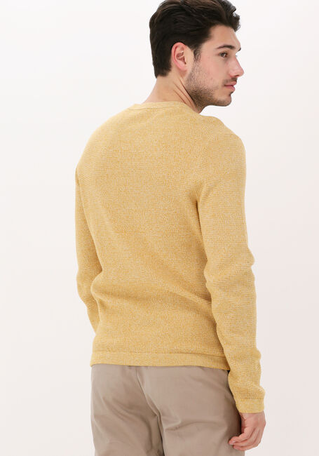 Gele SELECTED HOMME Trui SLHROCKS LS KNIT CREW NECK G N - large