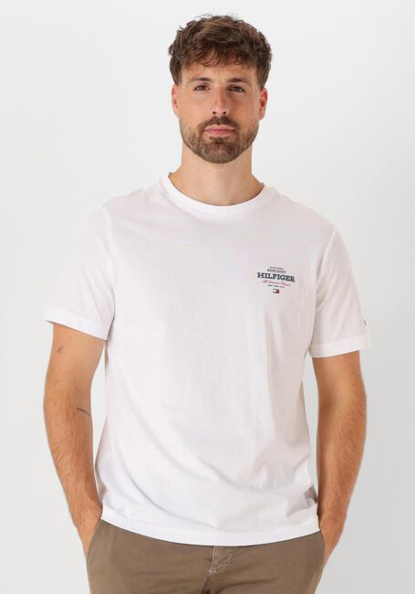 Witte TOMMY HILFIGER T-shirt MONOTYPE ALL AMERICAN TEE - large
