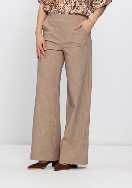 Zand STUDIO ANNELOES Wijde broek Lexie linen look trousers - large
