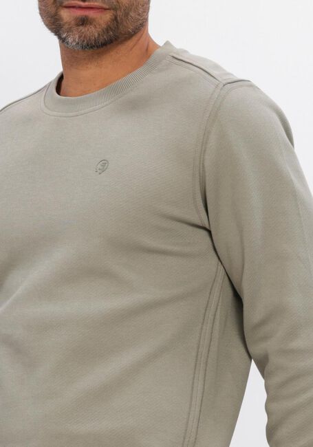 Khaki CAST IRON Sweater REGULAR FIT TWILL - large