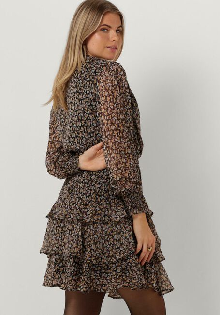 Zwarte NEO NOIR Mini jurk DENNIE DISTRESS LEO DRESS - large