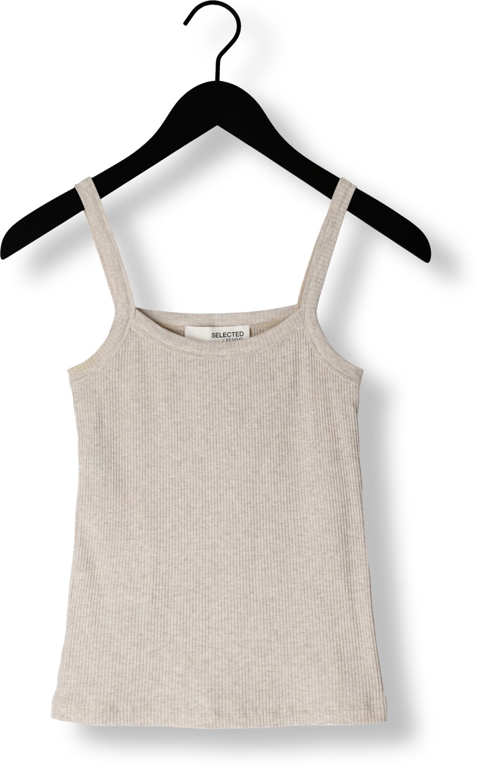 SELECTED FEMME Dames Tops & T-shirts Slfcelica Anna Strap Tank Top Beige