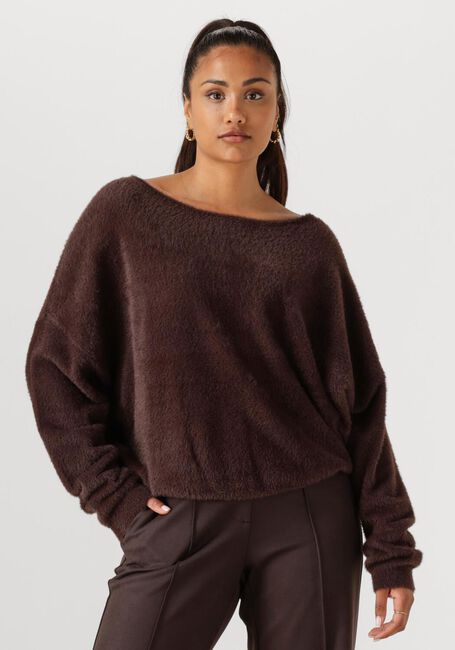 Bruine NUKUS Trui MATHILDE PULLOVER SOFT - large