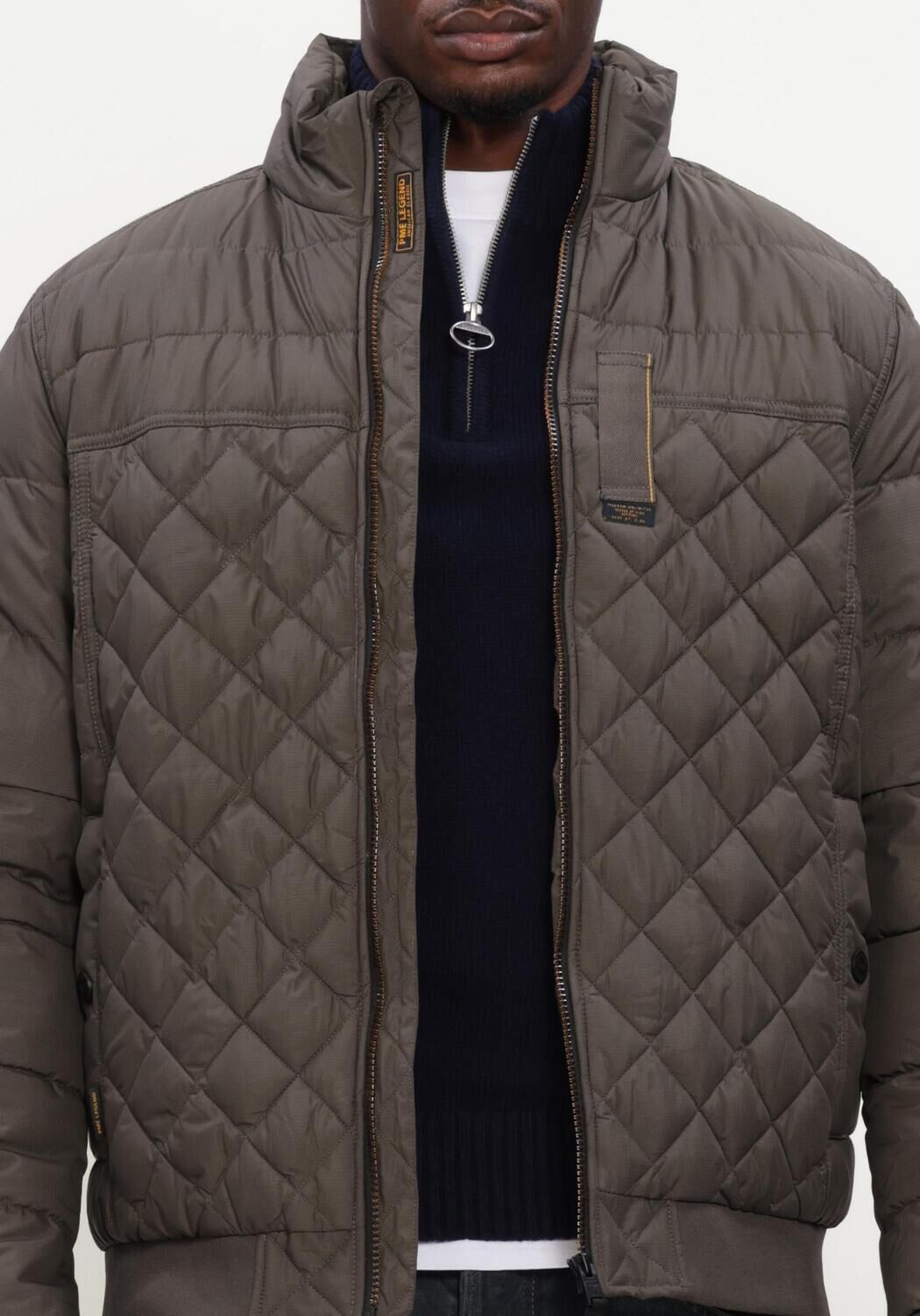 Groene PME LEGEND Gewatteerde jas FLIGHT JACKET CARGO GLIDER BRIGHTSTER - large