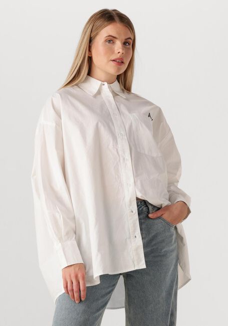 Witte ALIX THE LABEL Blouses LADIES WOVEN OVERSIZED POPLIN BLOUSE - large
