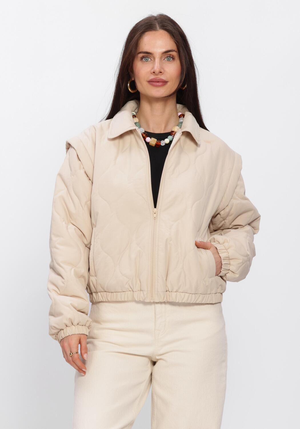 Beige YDENCE Jassen JACKET RAMONA - large