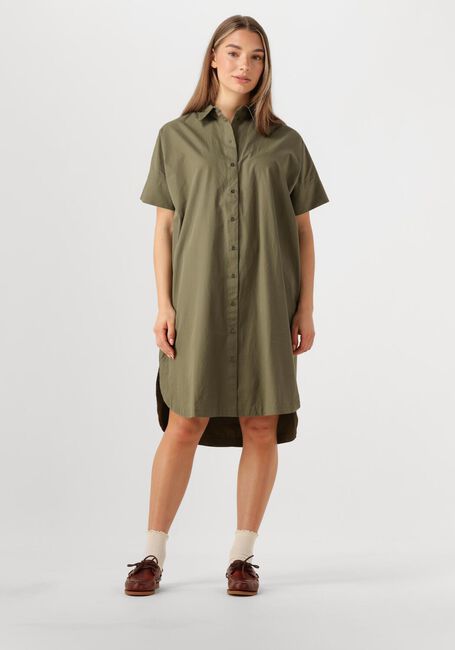 Olijf SELECTED FEMME Mini jurk SLFBLAIR 2/4 SHORT SHIRT DRESS - large