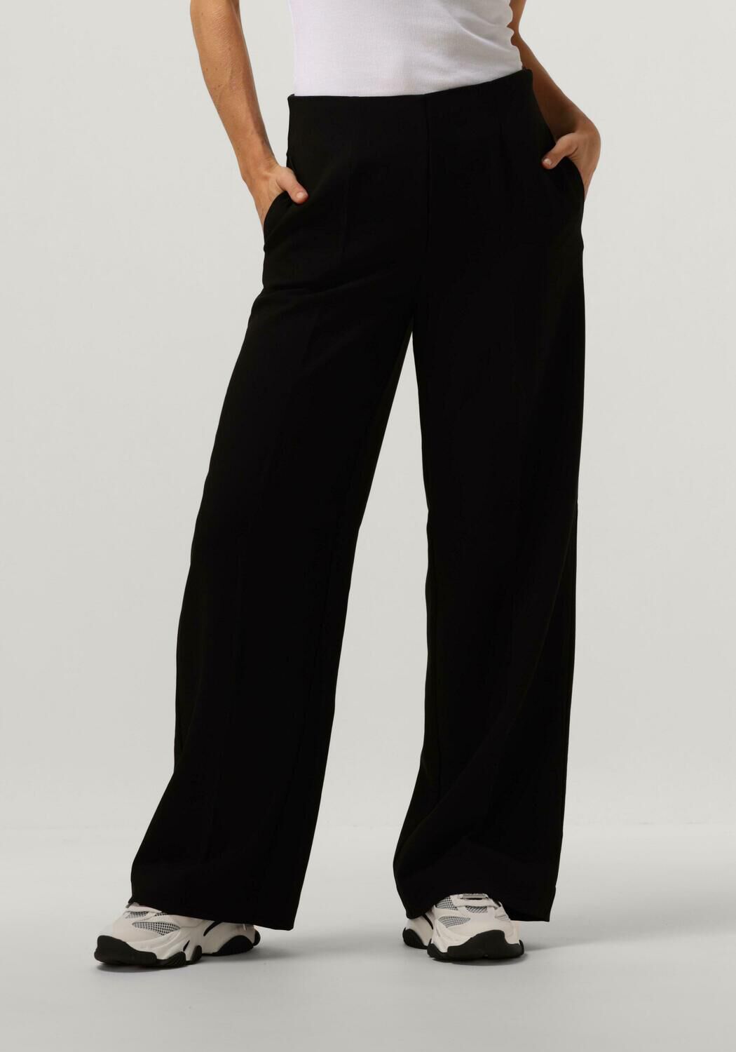 zwarte msch copenhagen wijde broek mschbarbine hw pants