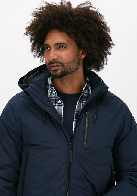 Donkerblauwe PME LEGEND Gewatteerde jas SHORT JACKET NEXTSHELL RECYCLE - large