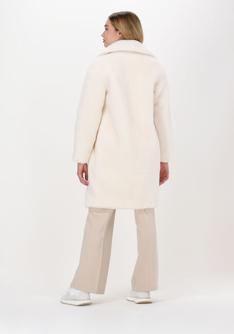 Witte STAND STUDIO Teddy jas CAMILLE COCOON COAT TEDDY - large