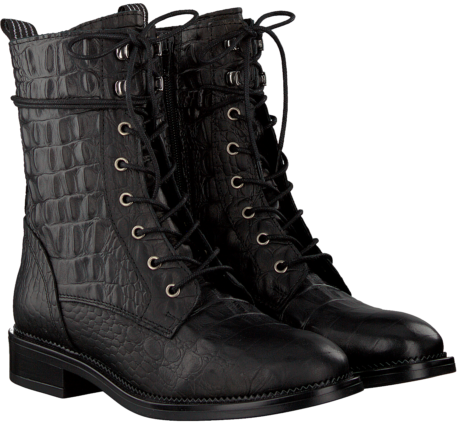 Zwarte OMODA Veterboots 16858 | Omoda Zwarte OMODA Veterboots 5457 | Omoda