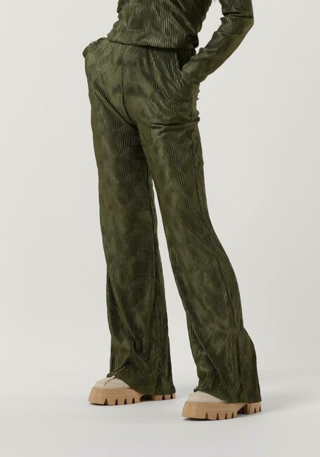 Groene ANOTHER LABEL Pantalon GARCELLE PLEATED PANTS - large