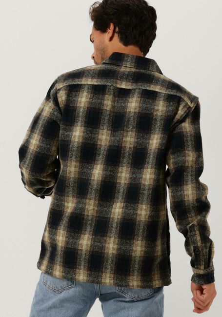 Donkerblauwe ANERKJENDT Overshirt AKLION THICK CHECK OVERSHIRT - large
