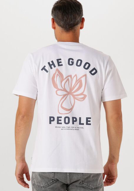 Witte THE GOODPEOPLE T-shirt TEX - large