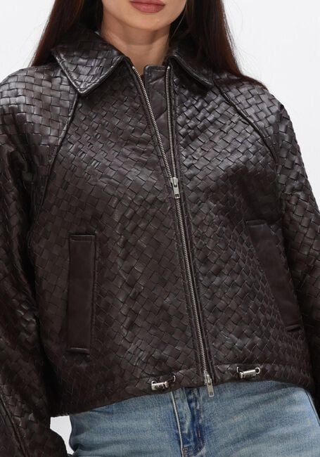 Bruine SECOND FEMALE Jack VERMONT LEATHER JACKET - large