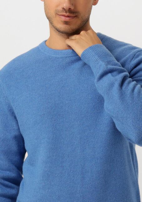 Blauwe SCOTCH & SODA Trui SOFT KNIT REGULAR FIT SWEATER - large