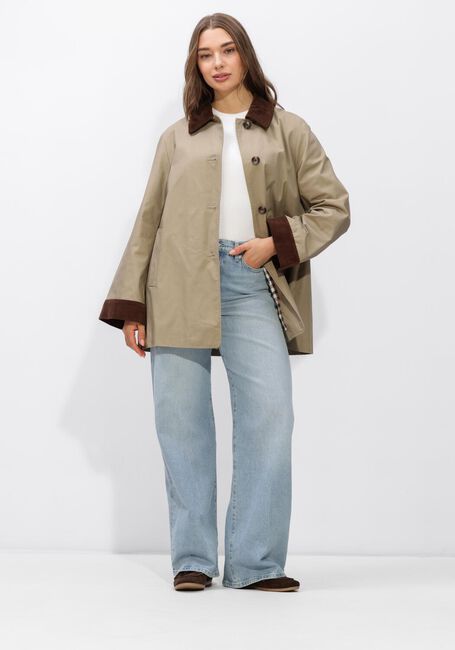 Beige STUDIO AR Trenchcoats FIORA COTTON TWILL - large