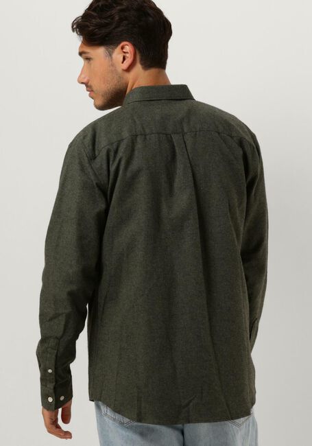Groene ANERKJENDT Casual overhemd AKKONRAD MELANGE SHIRT - large