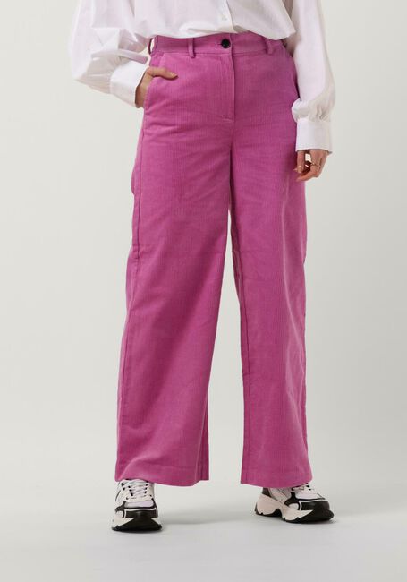 Roze CO'COUTURE Wijde broek FLASH CORDUROY PANTS - large