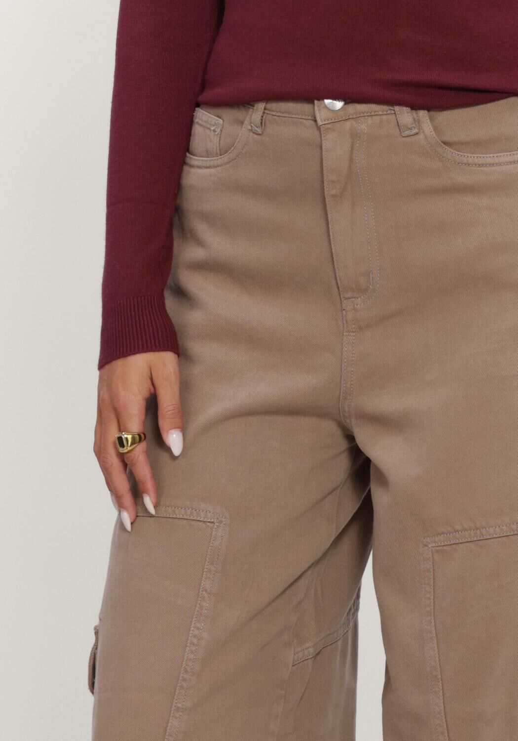 Zand OBJECT Cargobroeken OBJLULVA MW OS PANT 147 - large