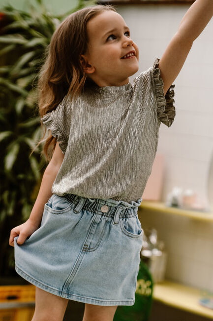 Lichtblauwe DAILY7 Minirok DENIM SKIRT - large