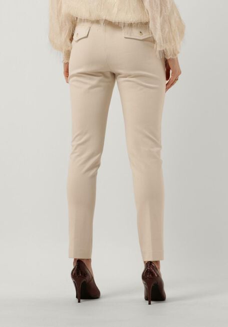 Witte SUMMUM Flared broek TROUSERS PUNTO MILANO - large